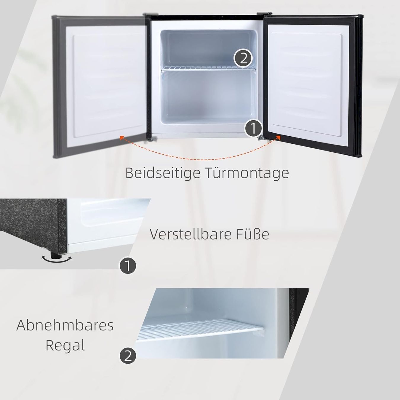 Mobicool Kühlschränke & Kühlen: HOMCOM Mini-Gefrierschrank 35L schwarz – Neu und originalverpackt aus Bottighofen von zaap 5