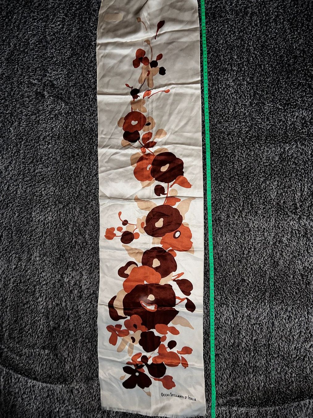 Foulard & Sciarpe: Seidenschal Italien Blumen Muster Elegant – Usato da Winterthur venduto da Dejv 3