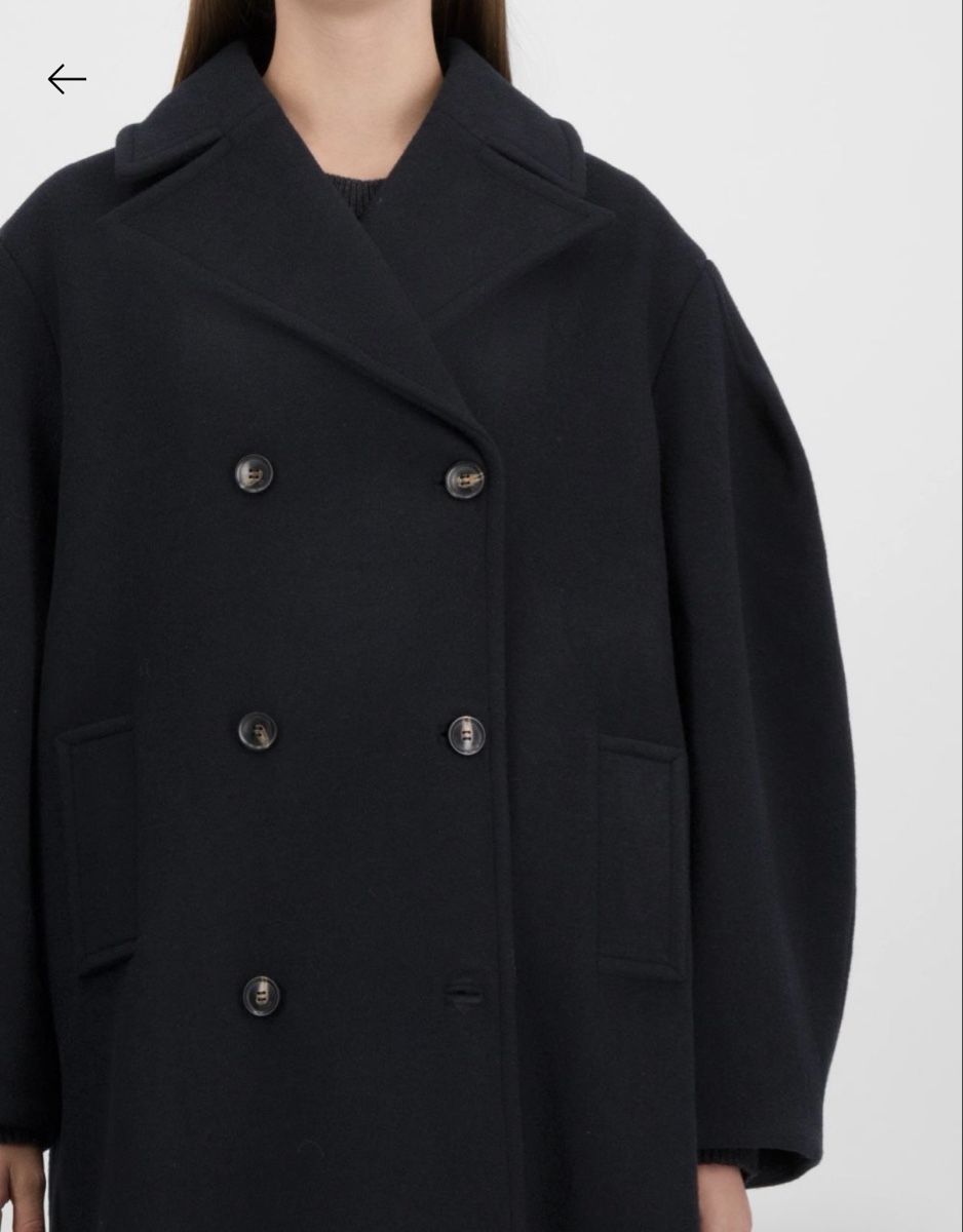 Ganni Cappotti: GANNI Mantel Peacoat Wool NEW – Nuovo e nell'imballaggio originale da Basel venduto da Dencag 3