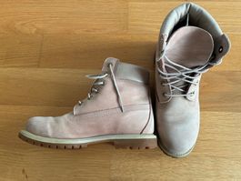 Timberland Boots rosa, echtleder