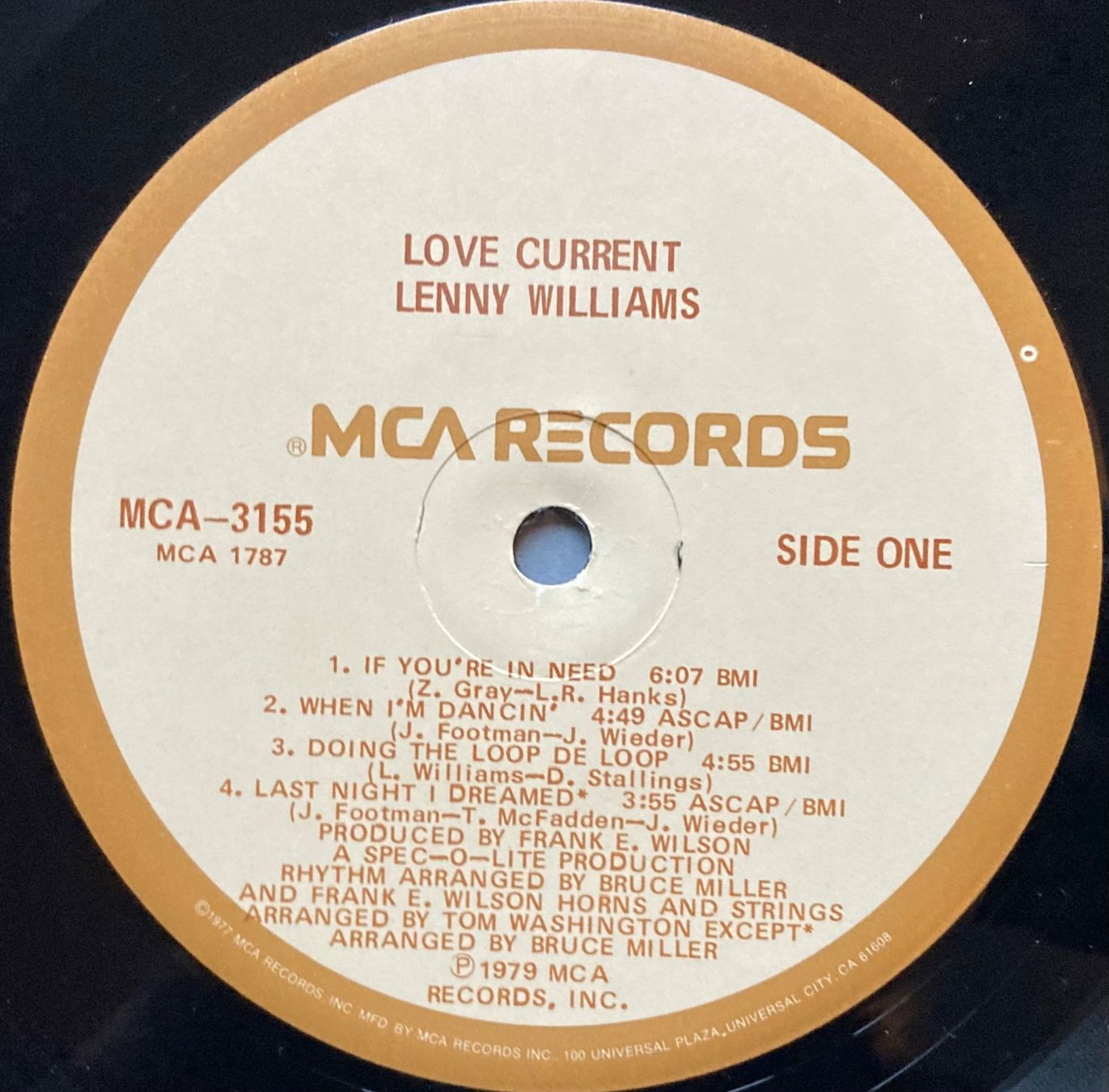 Schallplatten: LENNY WILLIAMS - LOVE CURRENT – Gebraucht aus Poliez-Pittet von Newtown-Records 3