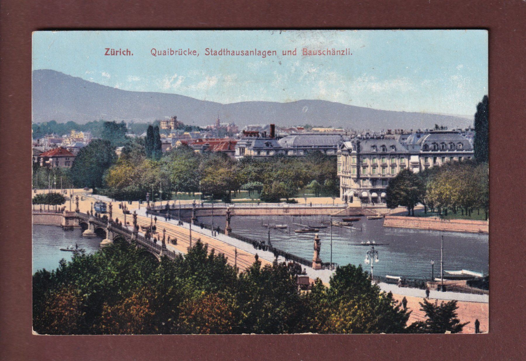 Cartes postales: ZÜRICH - Quaibrücke - 1907 – D'occasion à Pully par nicecards