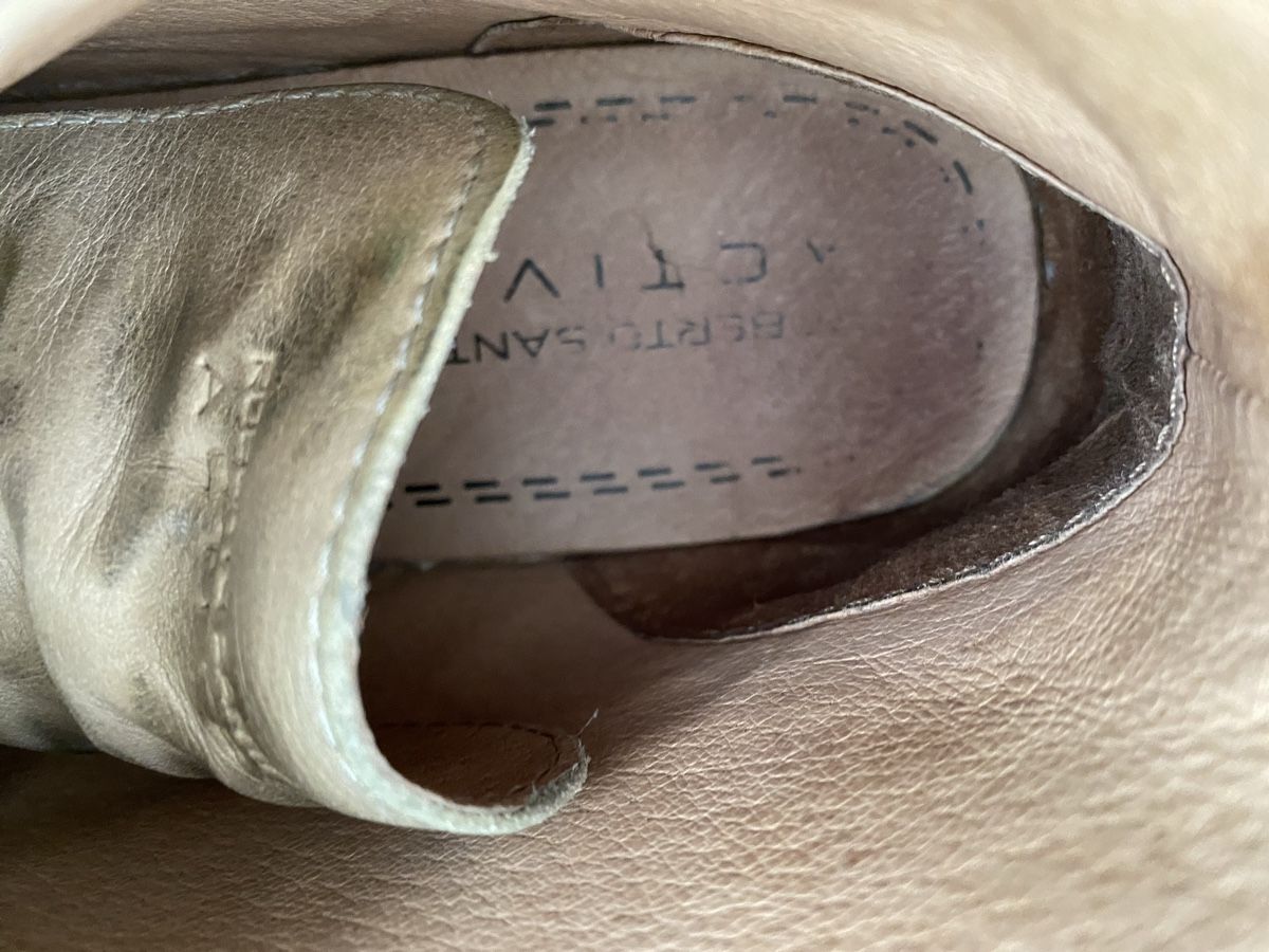 Scarpe da donna: Beige Lederschuhe – Usato da Bellach venduto da Legdance 4