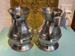 2 Kannen Fecit VCM Portugal zinn vintage 28cm VMC ca.2.5 Kg