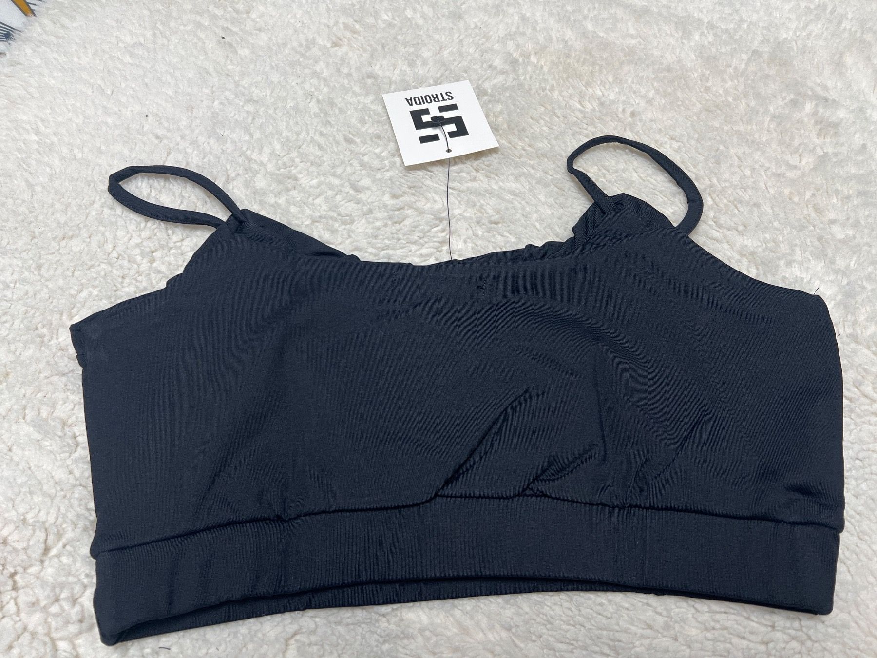 Top: Brassière Stroida noire taille M neuve avec étiquette – Nuovo e nell'imballaggio originale da Chenens venduto da anasantos90 4