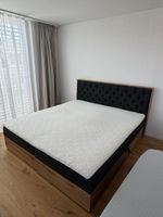 Boxspringbett mit Bettkasten und Topper