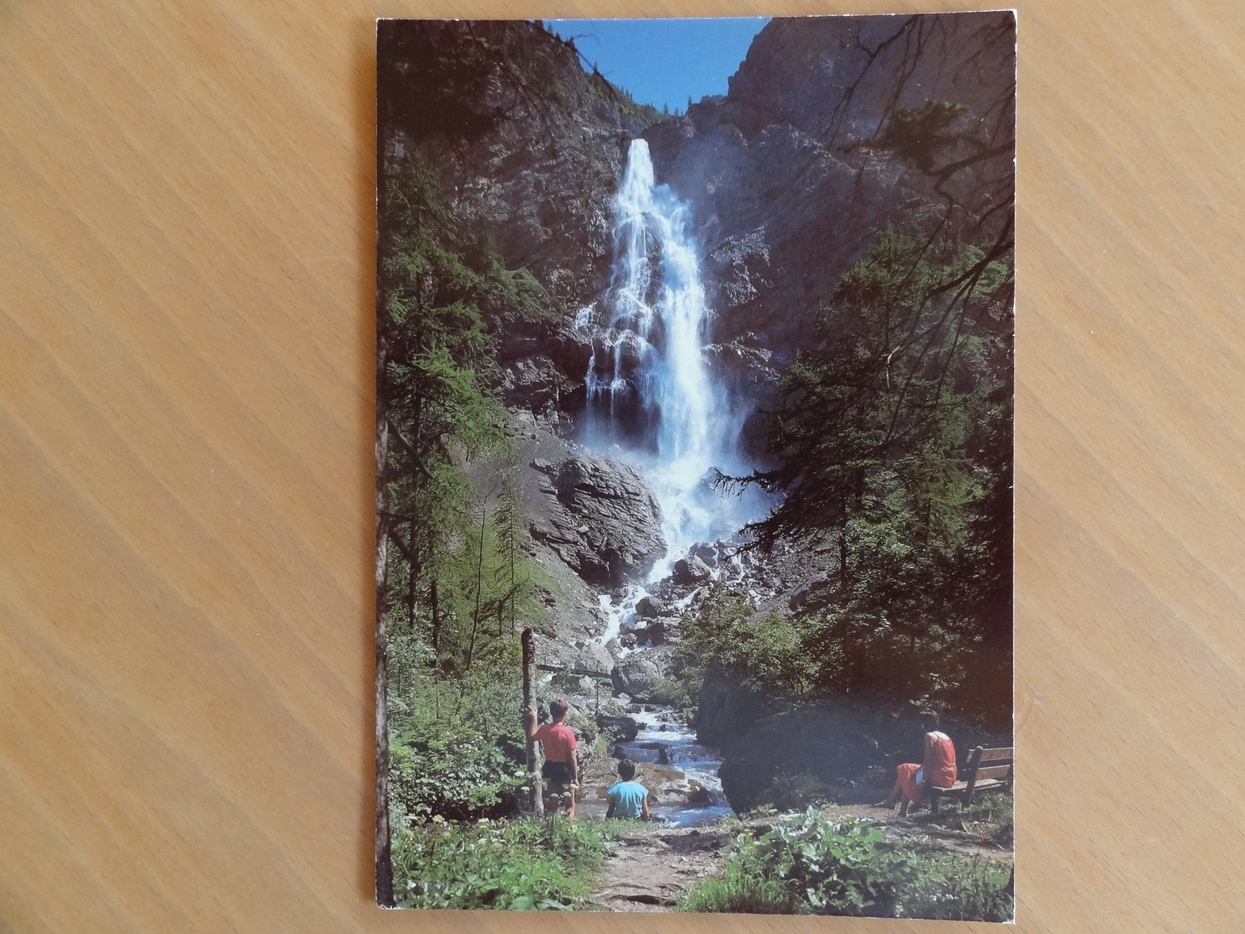 Cartoline postali: Unterrer Engstlig-Wasserfall bei Adelboden - 1980 – Usato da St Léonard venduto da Riglin