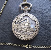 Umhängeuhr Steamtrain Lok Eisenbahn Lokomotive