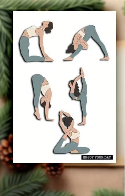 Sciablone: Neues Stanzschablonen-Set Yoga – Nuovo e nell'imballaggio originale da Effretikon venduto da wenuss 1