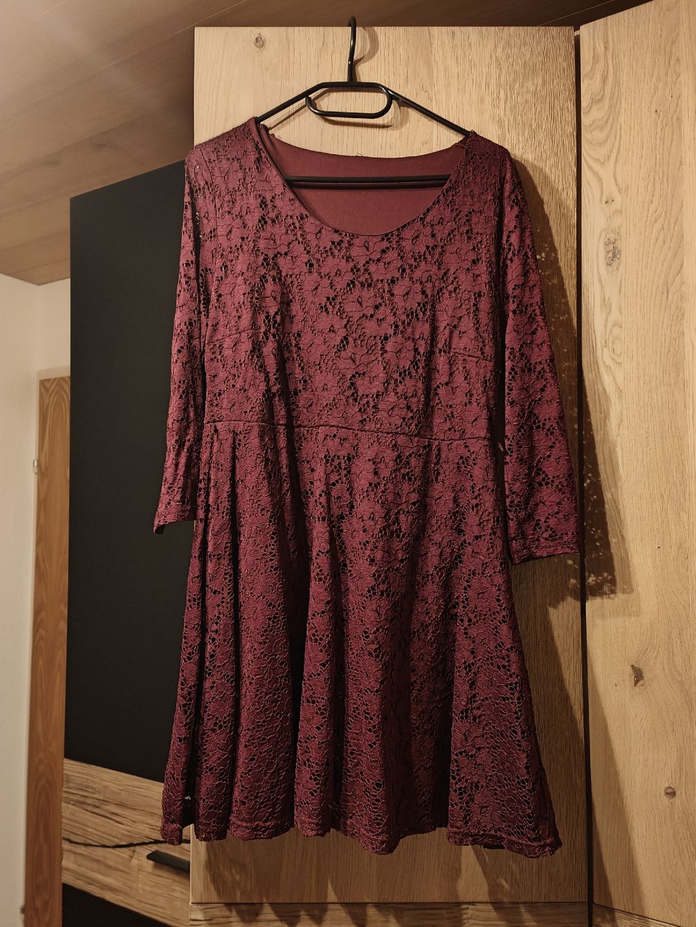 Kleider: Festkleid, Cocktailkleid weinrot langarm – Gebraucht aus Dicken von anita-123