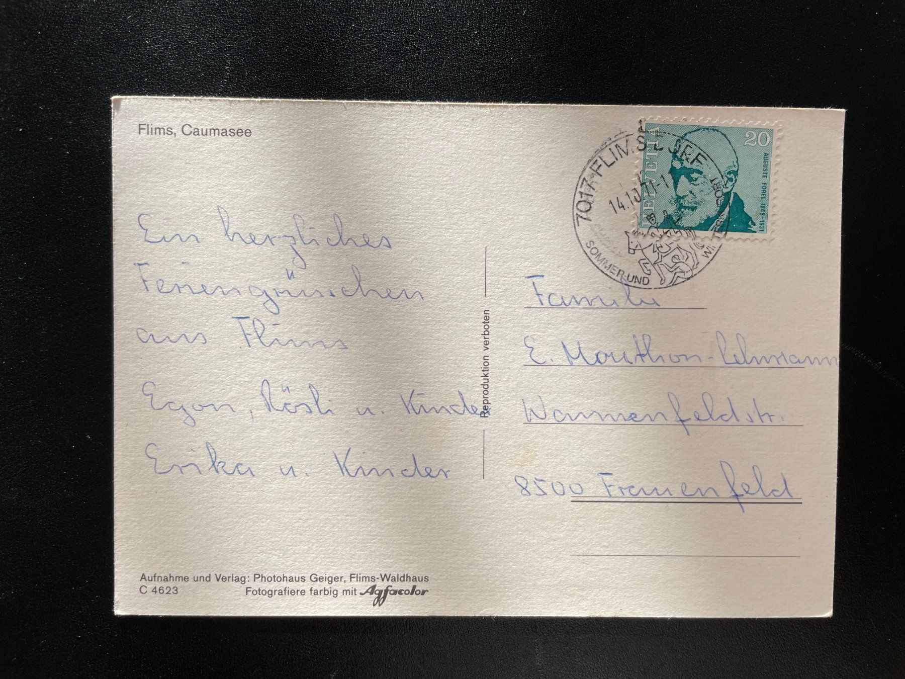 Cartoline postali: AK GR Flims, Caumasee – Usato da Thal venduto da Danny82 1
