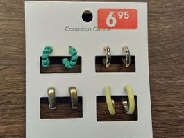 4 Paar Ohrringe H&M neu