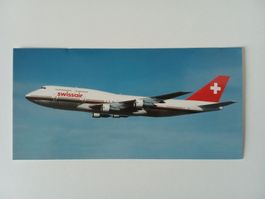Aviatik 1 grossformatige Ansichtskarte der Swissair
