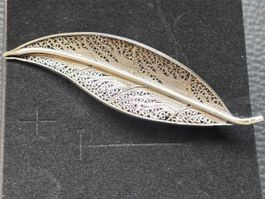 Broche vintage filigrane en argent