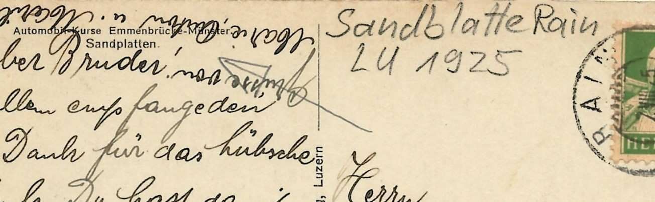Cartoline postali: Rain LU Sandblatte Oldtimer Post Auto  Rothenburg - Münster – Nuovo (secondo la descrizione) da Ennetmoos venduto da Ambuman 5