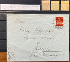 seltenes Lot mit Klebestellen, inkl. Brief