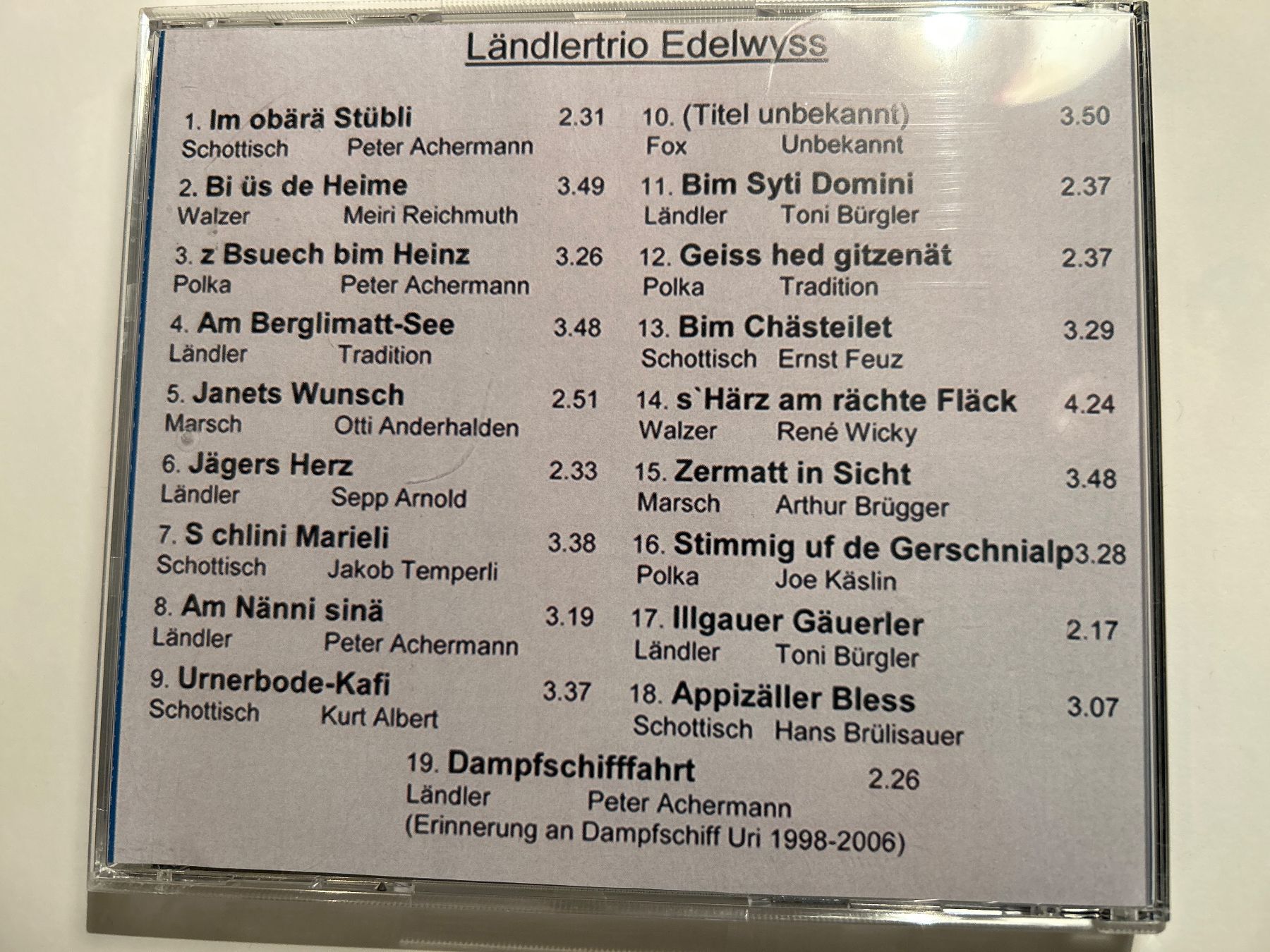 CDs: Ländlertrio Edelwyss – D'occasion à Arth par Vrecam51 1