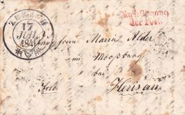 1841, "Zürich 17 Jil. 1841", grosser Zierstempel