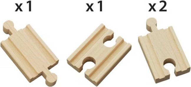 Brio Giocattoli: BRIO 33333 Gerade Mini-Gleise – Nuovo e nell'imballaggio originale da Oensingen venduto da Liquidations-Shop 1