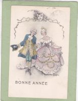 Kitsch Paar Bonne Année 1910