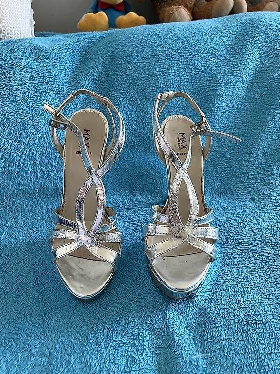Scarpe da donna: Echt Leder High Heels silber Marke Max – Usato da Remetschwil venduto da Rory_89 1