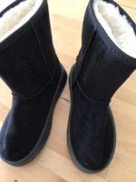 Winterstiefel schwarz gefüttert Gr. 38