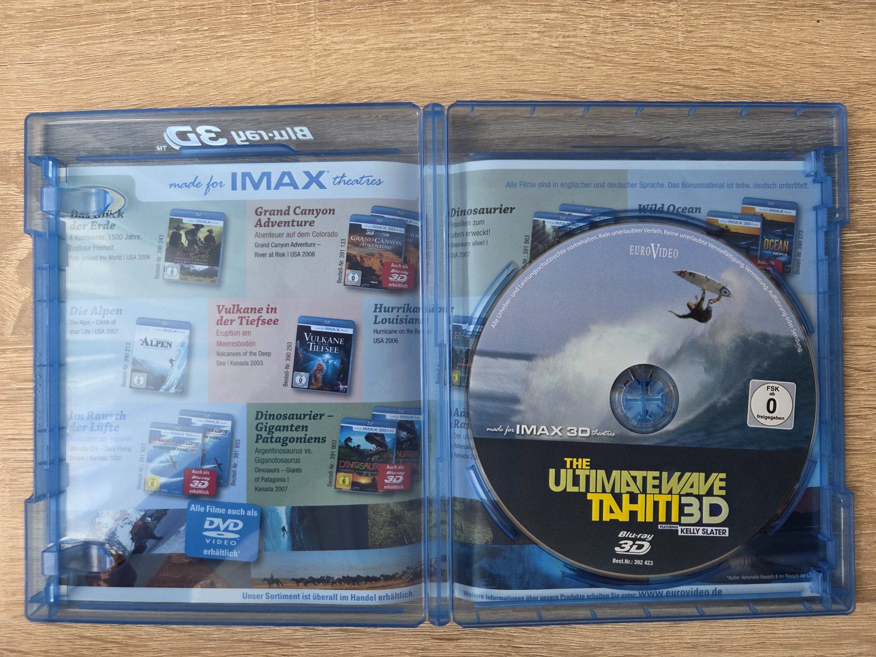 Tutti i DVDs: The Ultimate Wave Tahiti 3D - Blu-ray – Usato da Carouge GE venduto da Franllo 3
