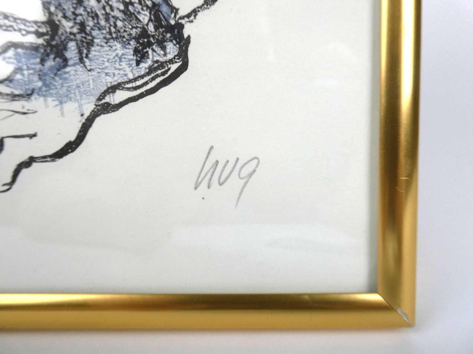 Grafiken & Lithographien: Originallithographie eines Affens, handsigniert - Fritz Hug – Gebraucht aus Urtenen-Schönbühl von Restwert_Schoenbuehl 4