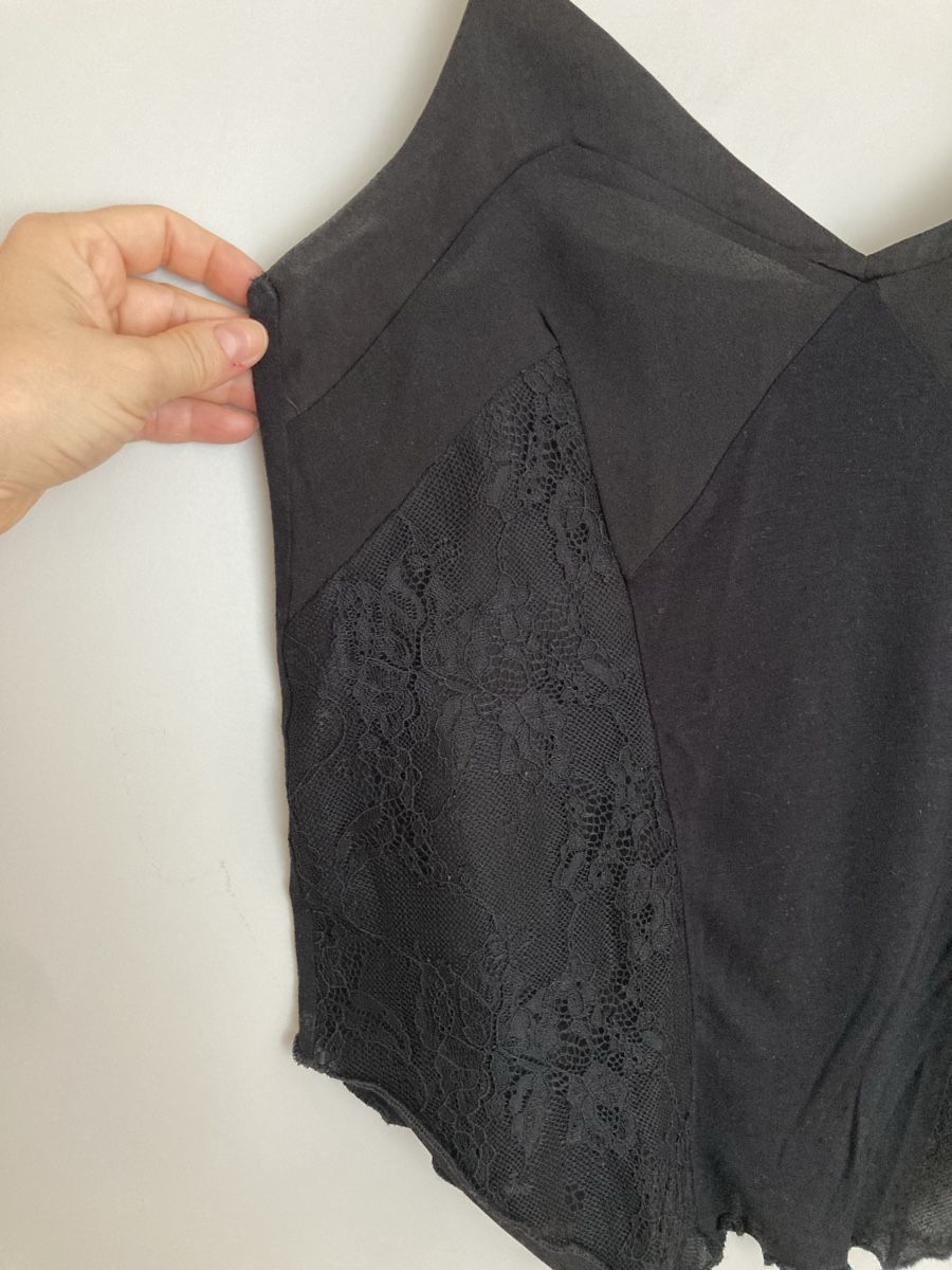 Zara Tops: Zara Spitzen-Top, Gr. M schwarz – Neu (gemäss Beschreibung) aus Schlieren von cotopaxi06 2
