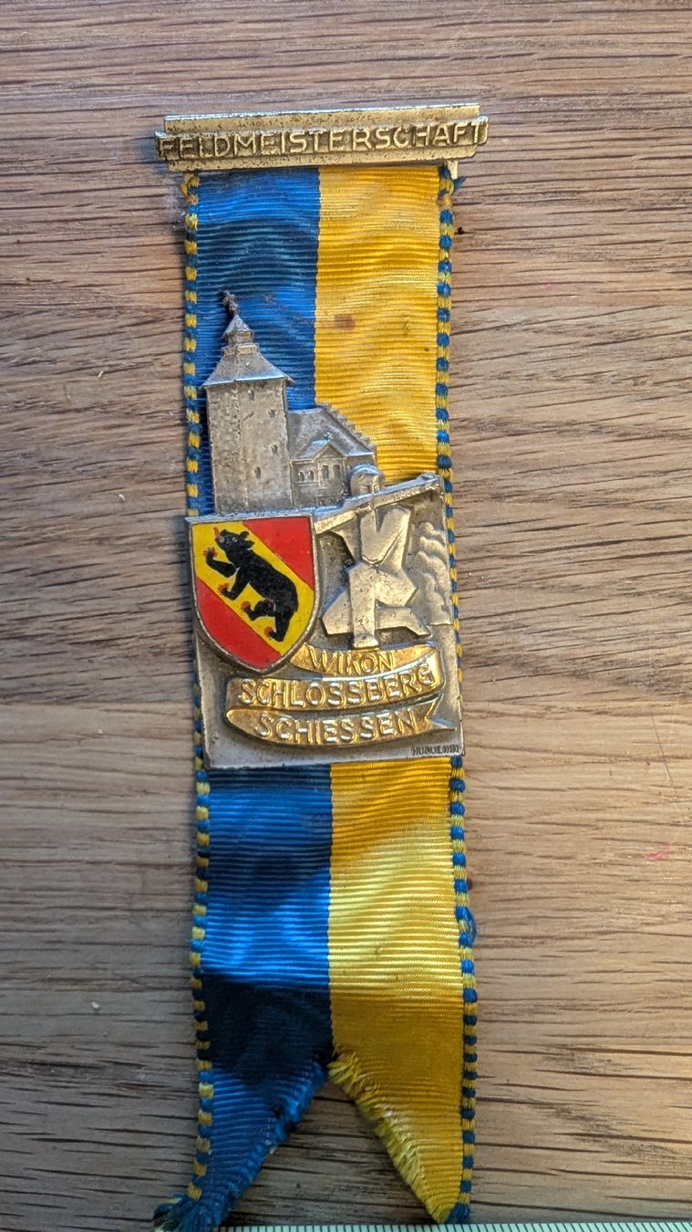 Medaglie: Feldmeisterschaft Wikon Schlossberg Schiessen Medaille – Usato da Rupperswil venduto da Svelos