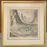 Kupferstich oder Radierung von Glarus