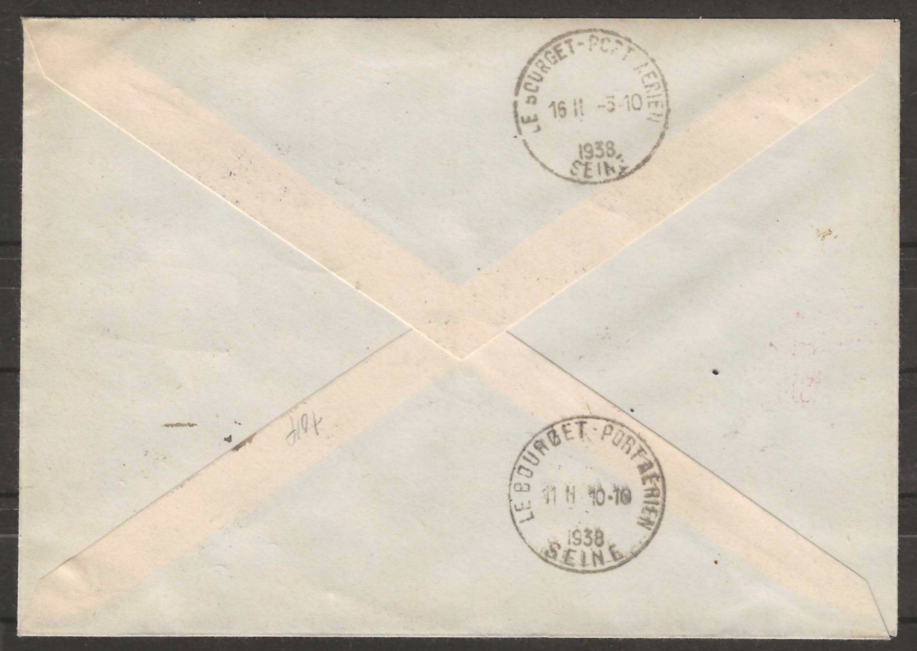 Alle Briefmarken: 1938 : Flugbrief nach Paris - RF 38.2 – Gebraucht aus Gümligen von Geniusbuy 1