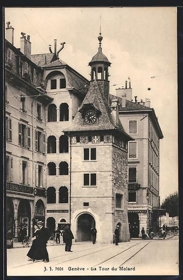 Cartoline postali: AK Geneve, La Tour du Molard – Usato da Berlin venduto da bartko-reher