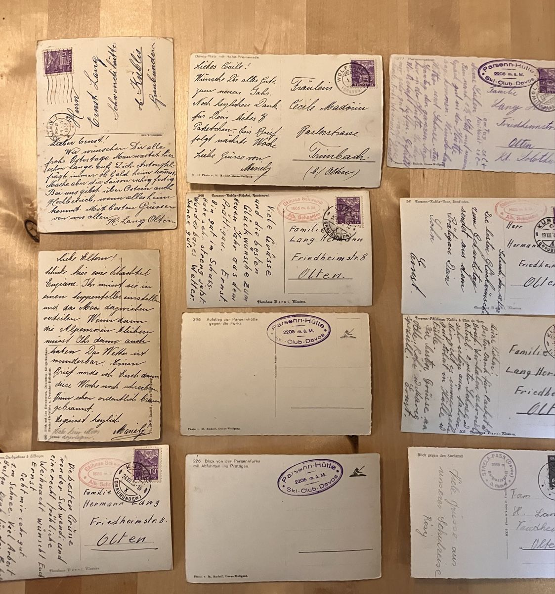 Cartoline postali: Konvolut alte Ansichtskarten Davos 11 Stück – Usato da Bauma venduto da Baumer71 4