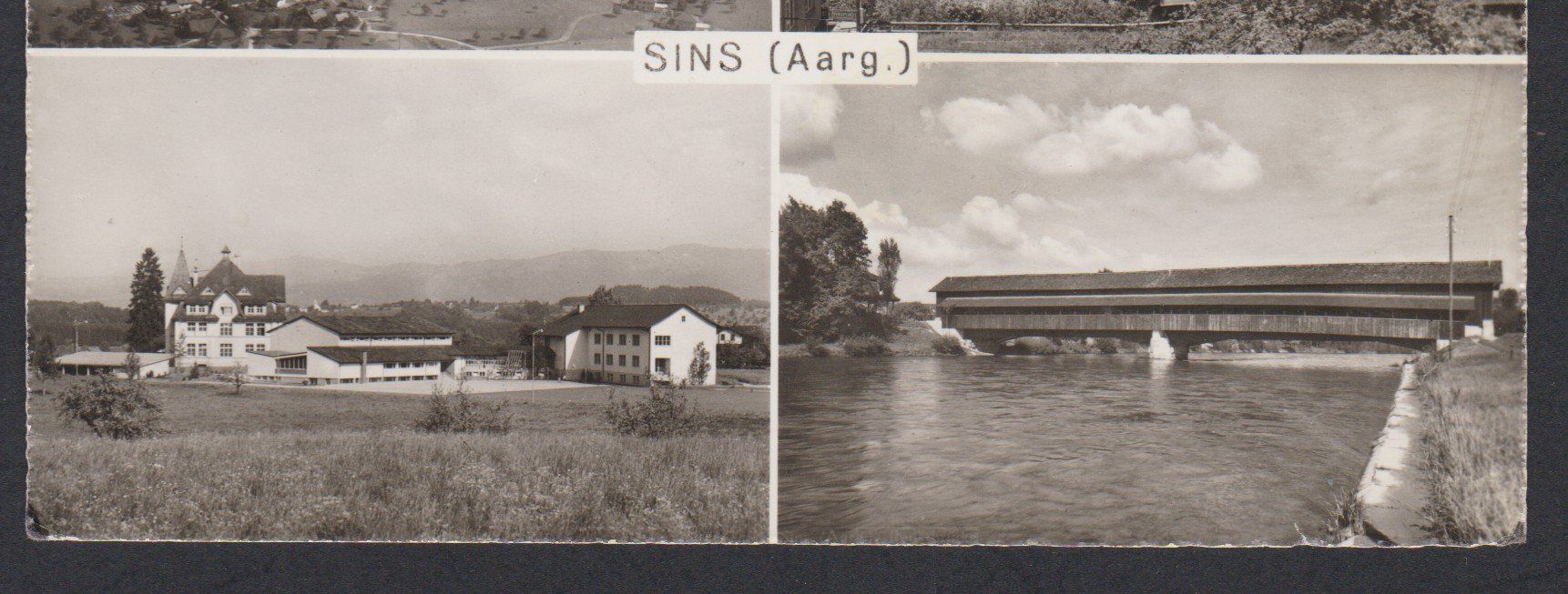 Cartoline postali: Sins  AG   :   alte Ansichtskarte 4-bildrig – Usato da Vitznau venduto da Ropaku 2