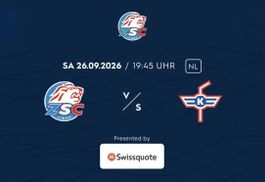 2 Tickets - ZSC vs EHC KLOTEN