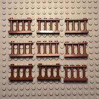 Lego 9x Zaun rotbraun