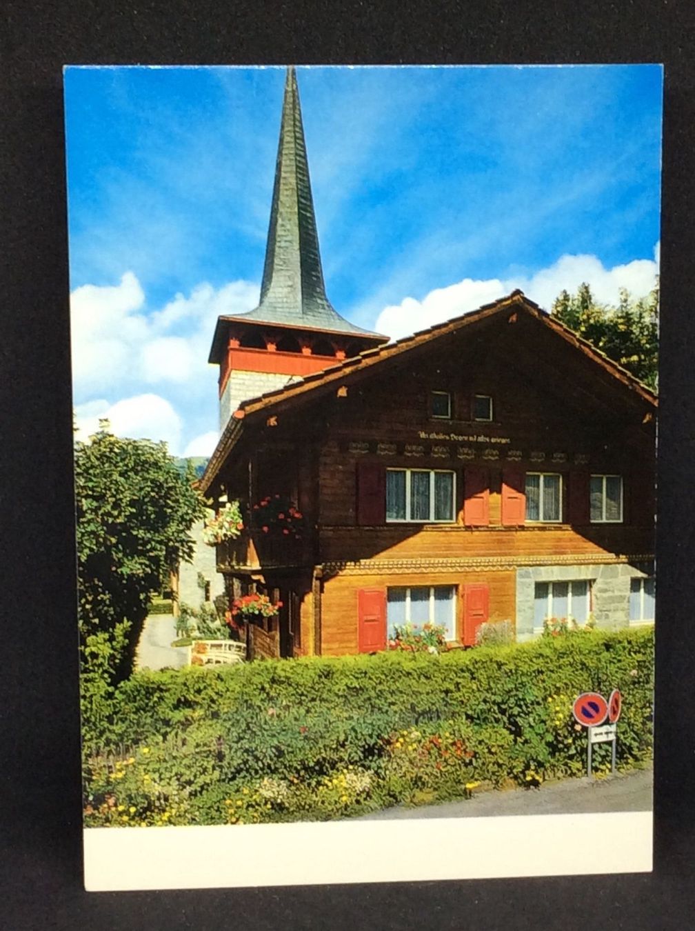 Cartoline postali: Eglise catholique de Gstaad – Usato da Widnau venduto da Brusi9