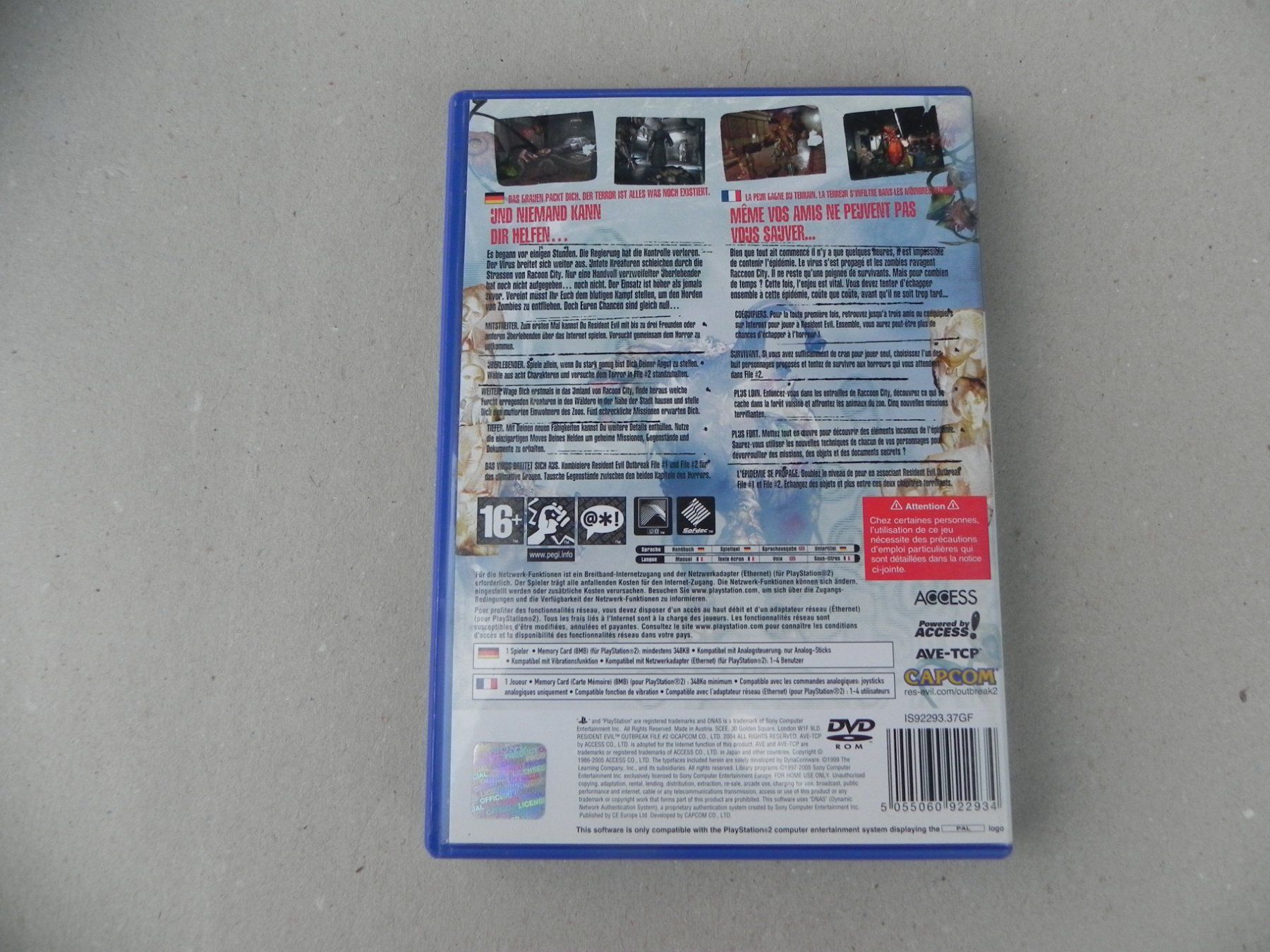 Sony Spiele: Sony PS2  Horror Spiel Game Resident Evil Outbreak Jg.  2004 – Gebraucht aus Siebnen von krimsie 1