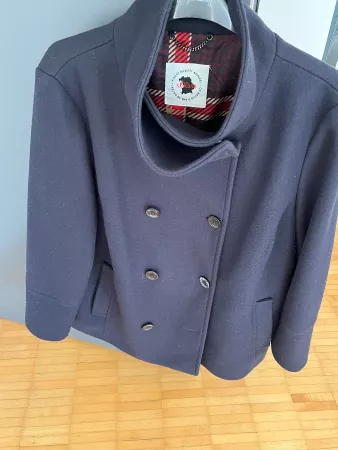 veste S Oliver en laine bleu foncé