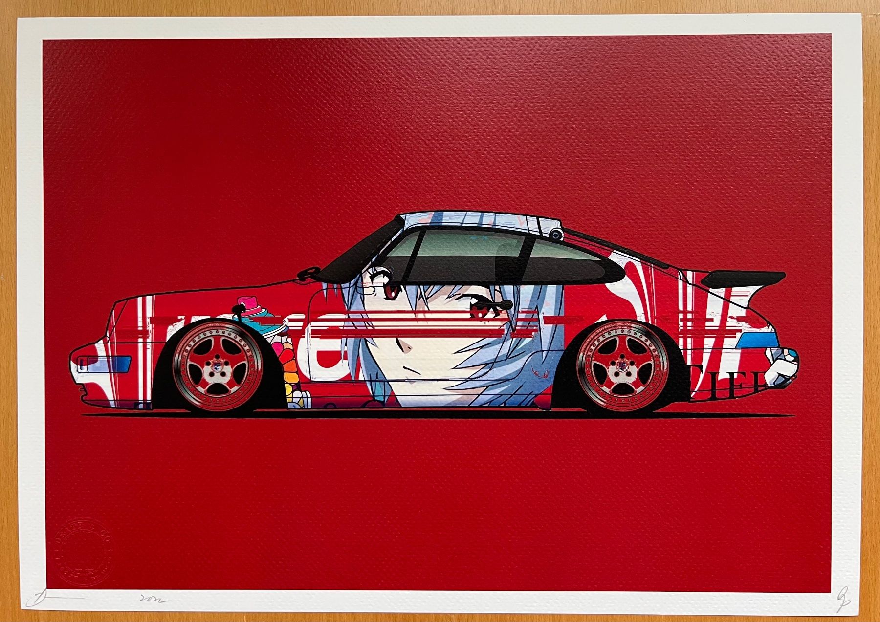 Grafica & Litografie: DEATH NYC : Rei Ayanami Porsche – Nuovo (secondo la descrizione) da Basel venduto da La.Bonne.affaire 1