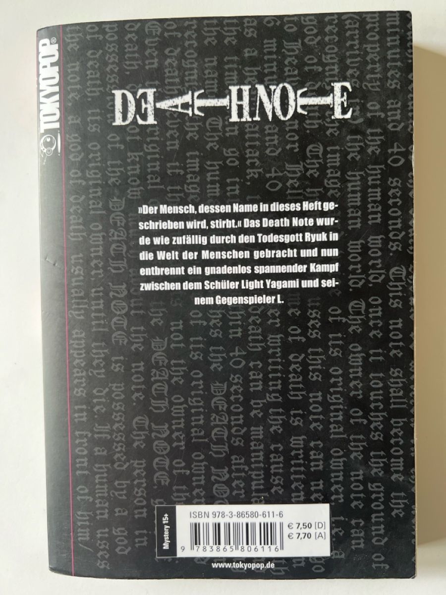 Fumetti: Death Note Band 1  – Usato da Luzern venduto da nochnichtaltpapier 1