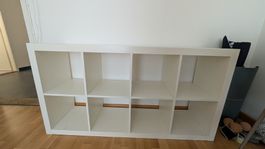 Regal IKEA Kallax 2x4 weiss gebrauchter Zustand stabil