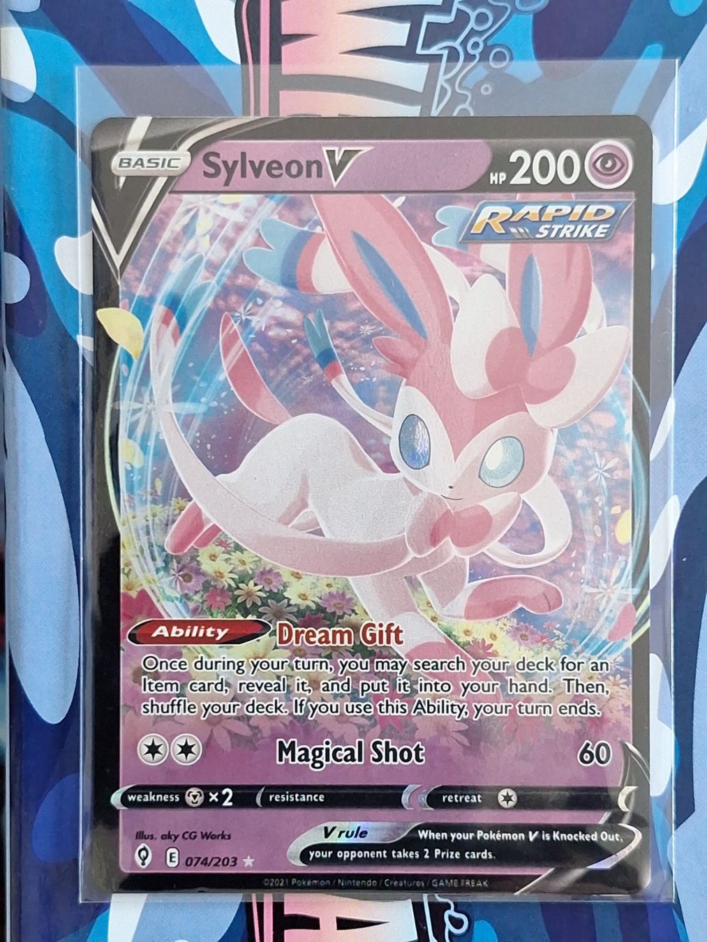 Pokémon Sammelbilder & Trading cards: Sylveon V - Evolving Skies - #4 – Gebraucht aus Altstätten SG von GGsGameshop