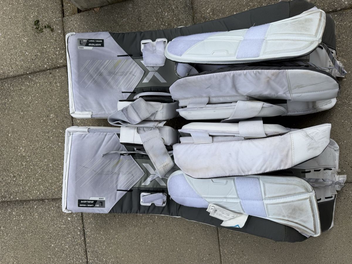 Bauer Protezioni & Imbottiture: Hyperlite 2 Beinschoner inkl. Fanghand + Stockhand – Usato da Lostorf venduto da gia_8bxj 2