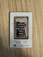 PAMP Suisse 1 oz Silberbarren 999.0 neu mit Zertifikat