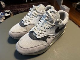 Nike Air Max 1 Turnschuhe Herren Weiss/Grau Grösse 47