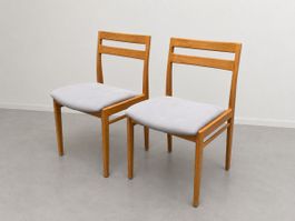 2er Set Vintage-Esszimmerstühle, Mid-Century-Stil