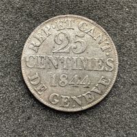 25 Centimes Kanton Genf 1844