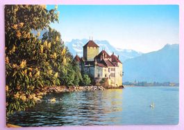 Château de Chillon et Dents du Midi (3260 m)